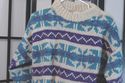  Heavy Wool Geometric pattern pullover **large, 47