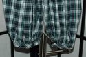 Carriage Boutiques blue green tartan plaid  hand s