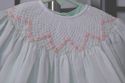 Will'beth Mint Green & white hand smocked bishop h