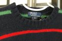 Ralph Lauren Polo Navy Blue multicolor stripes lam