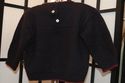  Neiman Marcus Navy pullover lambswool sweater emb