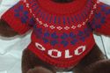 Ralph Lauren Polo Christmas Brown Teddy Bear red N