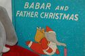 Babar and Father Christmas hardcover book & Gund B