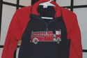 Hartstrings Navy and red sweater with embroidered 