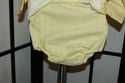 vintage yellow and blue pinstripe romper- suit 6 m