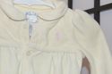 Ralph Lauren Polo  yellow stretch velvet girls rom