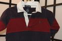 Ralph Lauren Polo striped Navy – Burgundy rugby 