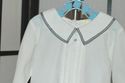 Little Bitty Peter Pan collar white shirt long sle