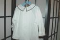 Little Bitty Peter Pan collar white shirt long sle