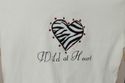 wild at heart! rhinestones & zebra Valentine shirt