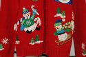 Horrible! Yuk! Embroidered Christmas Snowmen red c