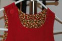 Custom hand smocked red corduroy jumper dress 3 li