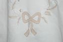 Liz Claiborne Ivory Embroidered Christmas wreath s
