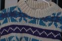  Heavy Wool Geometric pattern pullover **large, 47