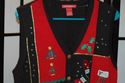 Awful Tacky Ugly Christmas embroidered sweater ves