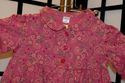 Lands End Pink cotton Paisley  print dress -6-12