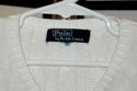 Ralph Lauren Polo white cotton cable knit sweater 