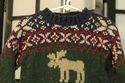 Kitestrings Nordic pullover sweater Green  Reindee