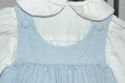 Peaches & Cream light blue micro-checked dress w/ 