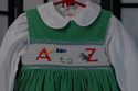 The Plantation Shop green corduroy jumper dress & 