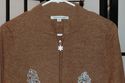 Ugly Tacky embroidered snowman Christmas cardigan 