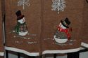 Ugly Tacky embroidered snowman Christmas cardigan 