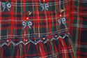 Lord & Taylor Hand Smocked Red & Navy blue Tartan 