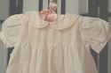 Petit Ami Light Pink heirloom pin tucks & hand emb