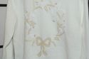Liz Claiborne Ivory Embroidered Christmas wreath s