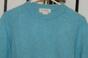 J. Crew Aqua blue men's crewneck sweater -size lar