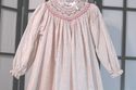 Carousel Wear peach & lilac hand smocked bishops s