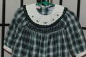 Carriage Boutiques blue green tartan plaid  hand s