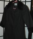 Rothschild beautiful black wool & faux fur trimmed