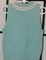 Kitestrings Aqua cable knit sweater vest - 4T