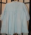 Petit AMI baby blue hand smocked long sleeved dres