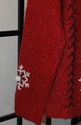 Red & black sparkling Christmas snowman sweater  -