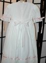  Strassburg elegant hand smocked pink & white dres