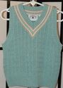 Kitestrings Aqua cable knit sweater vest - 4T