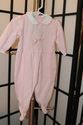 Friedknit  pink cotton knit footed one-piece w/ ma