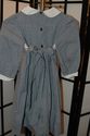 Teddy bears hand smocked dress Navy blue gingham- 