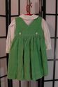 The Plantation Shop green corduroy jumper dress & 