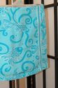 Lilly Pulitzer blue and white goldfish print skirt