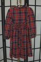 Lord & Taylor Hand Smocked Red & Navy blue Tartan 