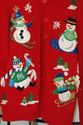 Horrible! Yuk! Embroidered Christmas Snowmen red c