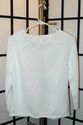 Talbots white & silver beaded Christmas cardigan s