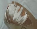 Gold satin & metallic platform sexy club shoes  pl
