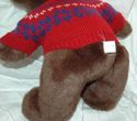 Ralph Lauren Polo Christmas Brown Teddy Bear red N