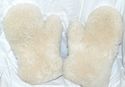 Brown suede sheepskin mittens for serious winter!