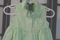 Ralph Lauren Polo green and white striped girls dr