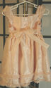 Light pink – peach sparkle organza dress flower 